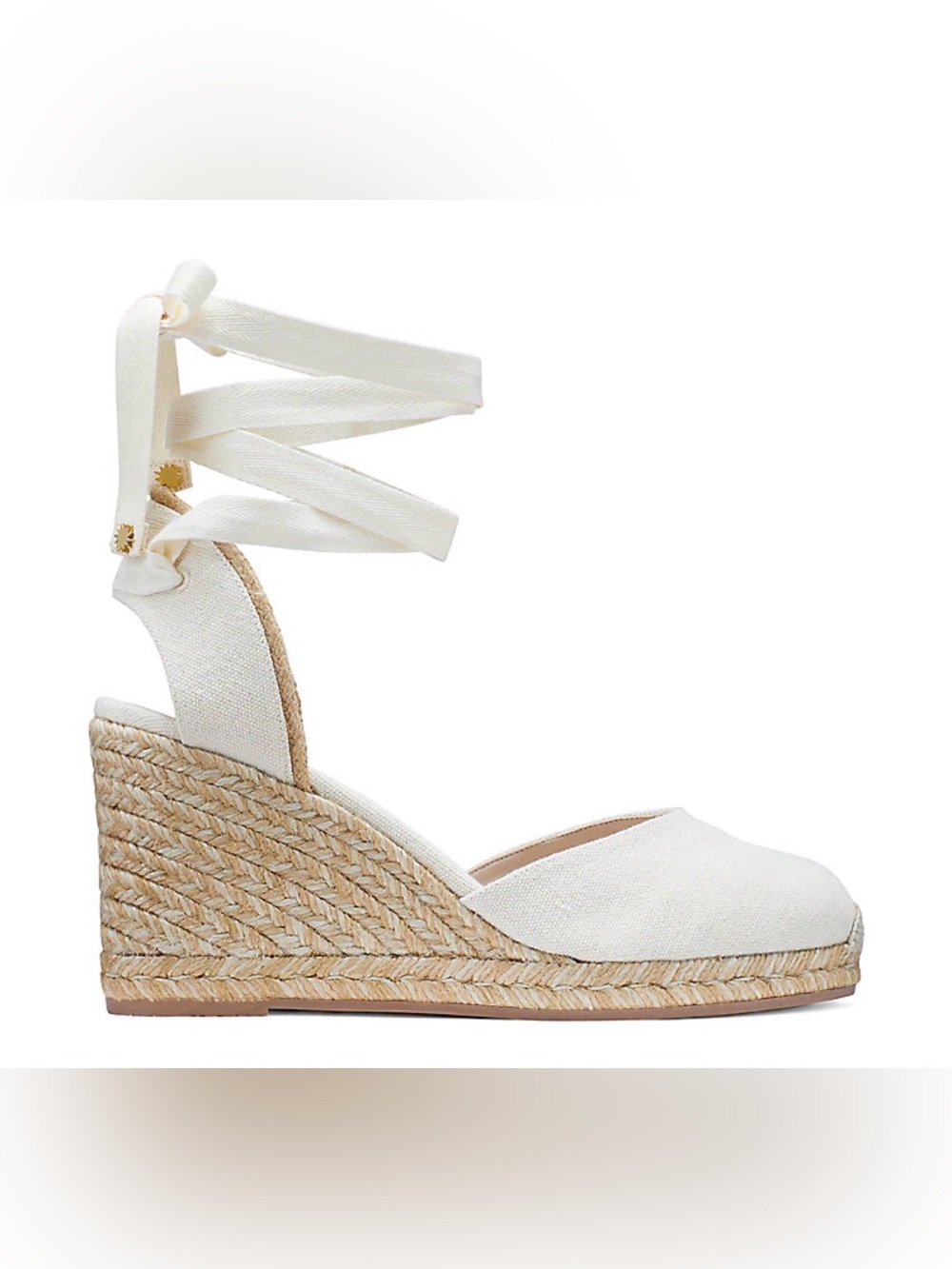 Stuart Weitzman Marguerita Espadrille Wedge in Natural Size 8.5